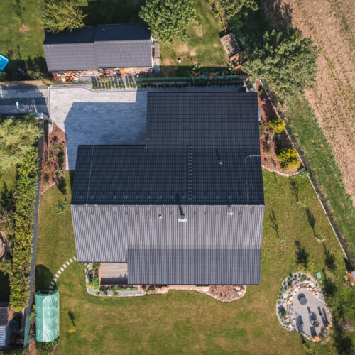 Poloroubený bungalov Sulice exteriér