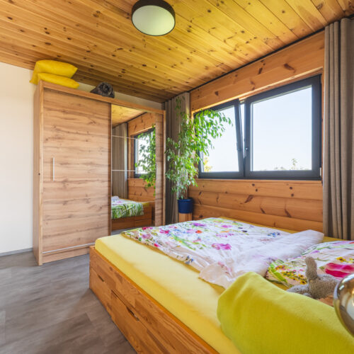 Poloroubený bungalov Sulice ložnice