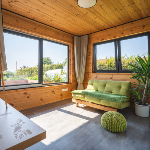 Poloroubený bungalov Sulice ložnice