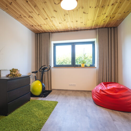 Poloroubený bungalov Sulice ložnice